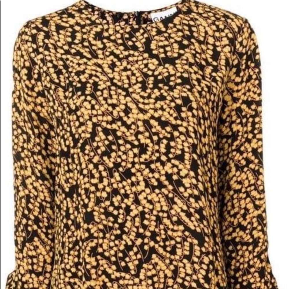 Ganni Printed Blouse